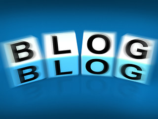 Image showing Blog Blocks Displays Webpage Article or Journal