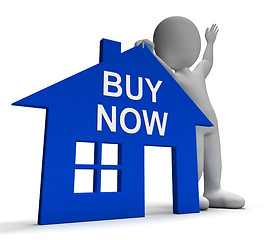 Image showing Buy Now House Shows Property For Sale