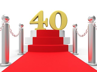 Image showing Golden Forty On Red Carpet Means Entertainment Awards Party