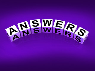 Image showing Answers Blocks Represent Responses and Solutions to Questions