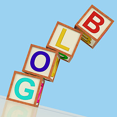 Image showing Blog Blocks Show Blogger Internet And Niche