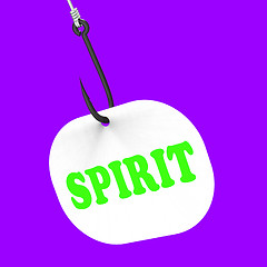 Image showing Spirit On Hook Means Spiritual Body Or Purity