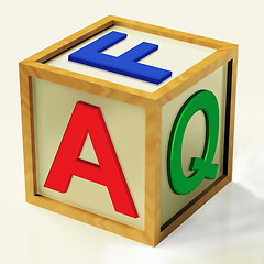 Image showing FAQ Block Means Questions Inquiries And Answers