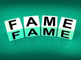 Image showing Fame Refers to Famous Renowned or Notable Celebrity