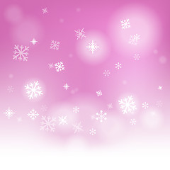 Image showing Snow Flakes Background Means Seasonal Cold Or Frost
