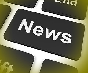 Image showing News Key Shows Newsletter Broadcast Online