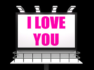 Image showing I Love You Sign Refer to Romantic Loving and Caring