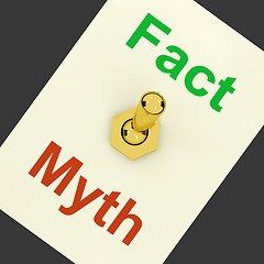 Image showing Fact Myth Lever Shows Correct Honest Answers