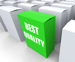 Image showing Best Quality Box Represents Premium Excellence and Superiority