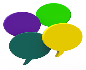 Image showing Blank Speech Balloon Shows Copyspace For Thought Chat Or Idea
