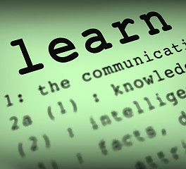 Image showing Learn Definition Means Distance Education And Learning