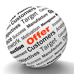 Image showing Offer Sphere Definition Shows Special Prices Or Promotions