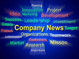 Image showing Company News Brainstorm Displays Whats New In Business