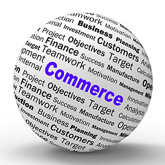 Image showing Commerce Sphere Definition Means Commercial Trade And Business S