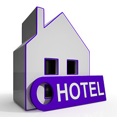 Image showing Hotel House Means Holiday Accommodation And Vacant Rooms