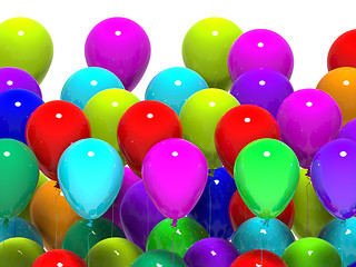 Image showing Colourful Balloons Show Party Celebration Or Carnival