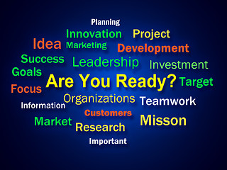 Image showing Are You Ready Brainstorm Shows Prepared For Business