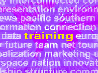 Image showing Training Word Cloud Means Education Development And Learning