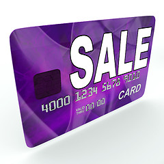 Image showing Sale On Credit Debit Card Shows Offer Bargain Promotion