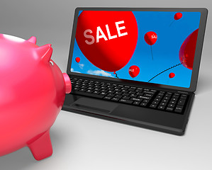 Image showing Sale Laptop Shows Online Reduced Prices And Bargains