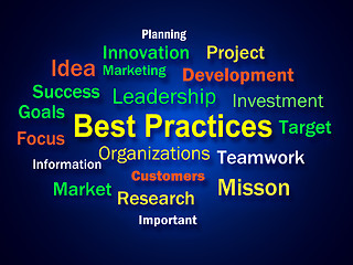 Image showing Best Practices Brainstorm Shows Optimum Business Procedures