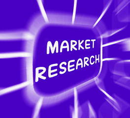 Image showing Market Research Diagram Displays Researching Consumer Demand And