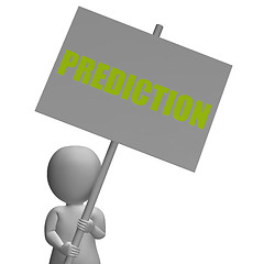 Image showing Prediction Protest Banner Shows Special Forecast And Business Ev