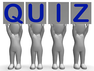 Image showing Quiz Banners Means Quiz Games Or Exams