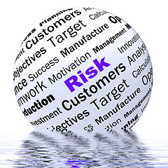 Image showing Risk Sphere Definition Displays Dangerous And Unstable