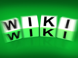 Image showing Wiki Blocks Displays Wikipedia and Internet Faqs