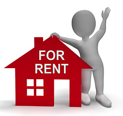 Image showing For Rent House Shows Rental Or Lease Property