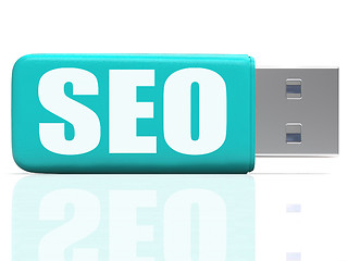 Image showing SEO Pen drive Means Online Search And Development