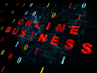 Image showing Business concept: Online Business on Digital background