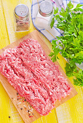 Image showing minced meat with spice