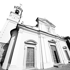 Image showing old architecture in italy europe milan religion and sunlight