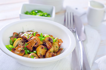 Image showing fried mushrooms