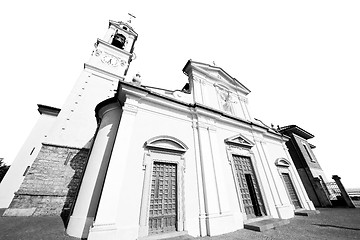 Image showing old architecture in italy europe milan religion and sunlight