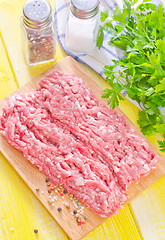 Image showing minced meat with spice