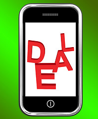 Image showing Deal On Phone Showing Agreement Deals Or Contract