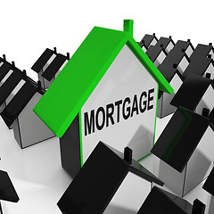 Image showing Mortgage House Means Debt And Repayments On Property
