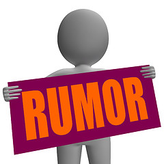 Image showing Rumor Sign Character Means Secretly Whispering