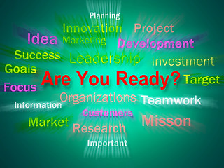 Image showing Are You Ready Brainstorm Displays Prepared For Business