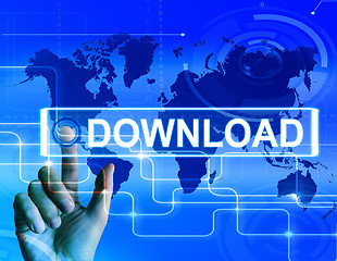 Image showing Download Map Displays Downloads Downloading and Internet Transfe