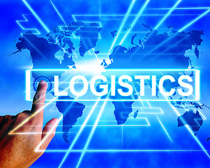 Image showing Logistics Map Displays Logistical Coordination and International