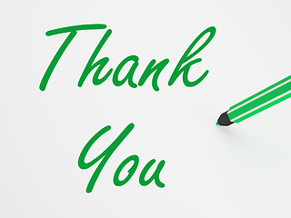 Image showing Thank You On whiteboard Means Gratitude And Appreciation