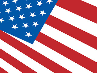 Image showing American Flag Background Shows Democracy And Independence
