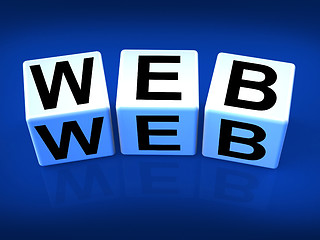 Image showing Web Blocks Refer to the World Wide Web