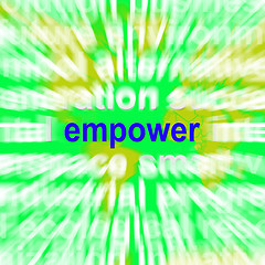 Image showing Empower Word Cloud Means Encourage Empowerment