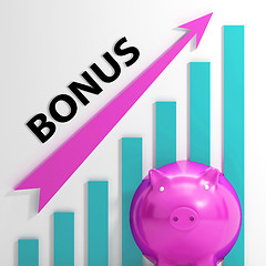 Image showing Bonus Graph Shows Incentives Rewards And Premiums