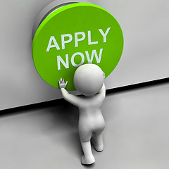 Image showing Apply Now Button Shows Job Opening And Application